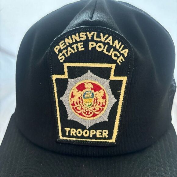 Vintage Pennsylvania State Police Trooper New Era Snap Back Hat Cap - Picture 2 of 7